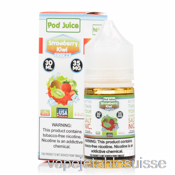 Vape Suisse Freeze Fraise Kiwi - Jus De Dosette - 30ml 35mg